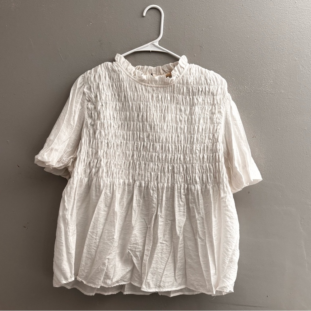 JODIFL Peplum Babydoll Top